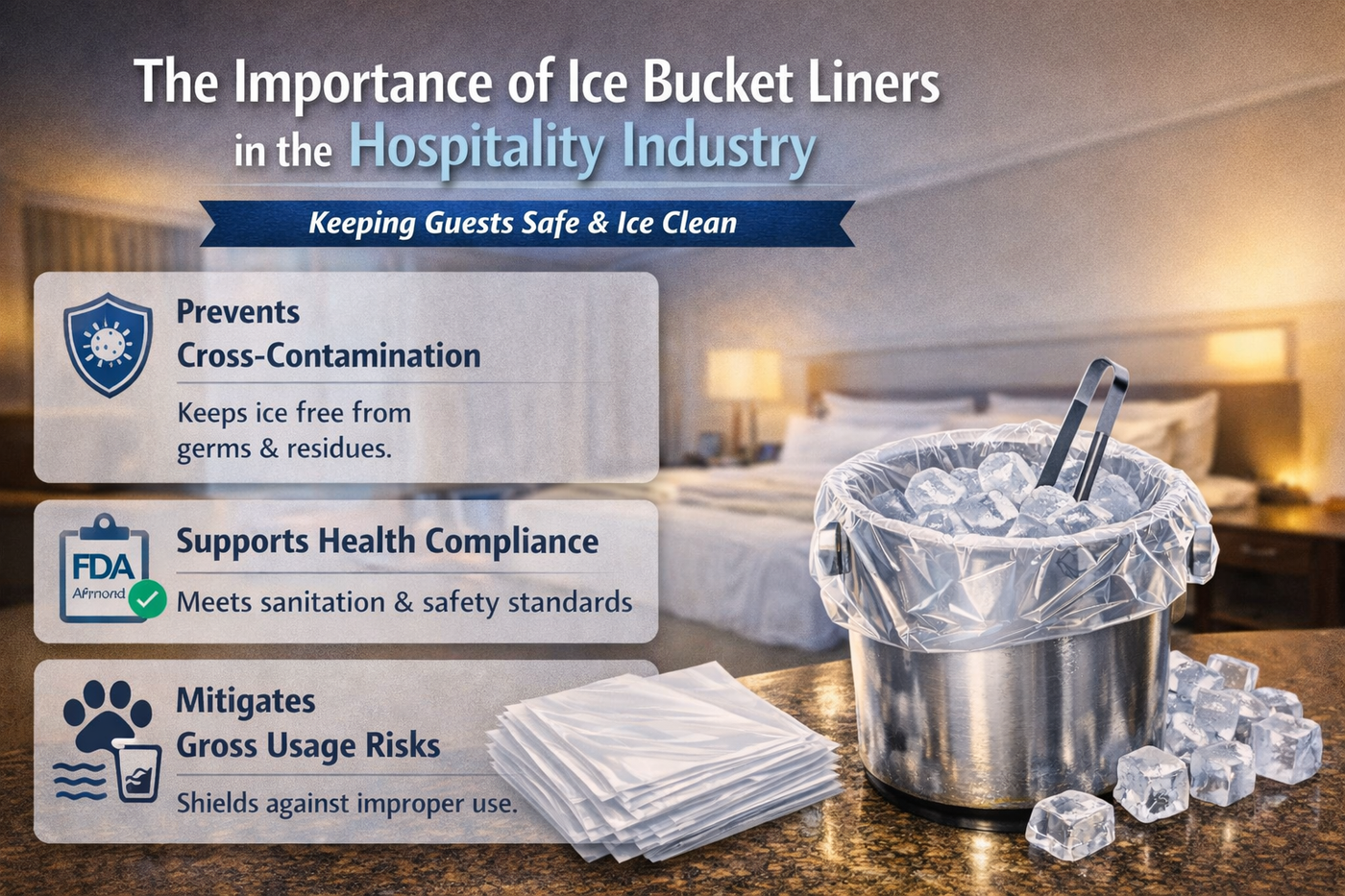 Ice Bucket Liners: Safeguarding Hygiene and Regulatory Compliance in the Hospitality Industry