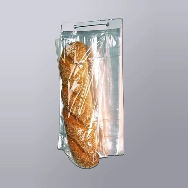 0.8 MIL Polypropylene Co-Extruded Bottom Gusset Bags on Wicket