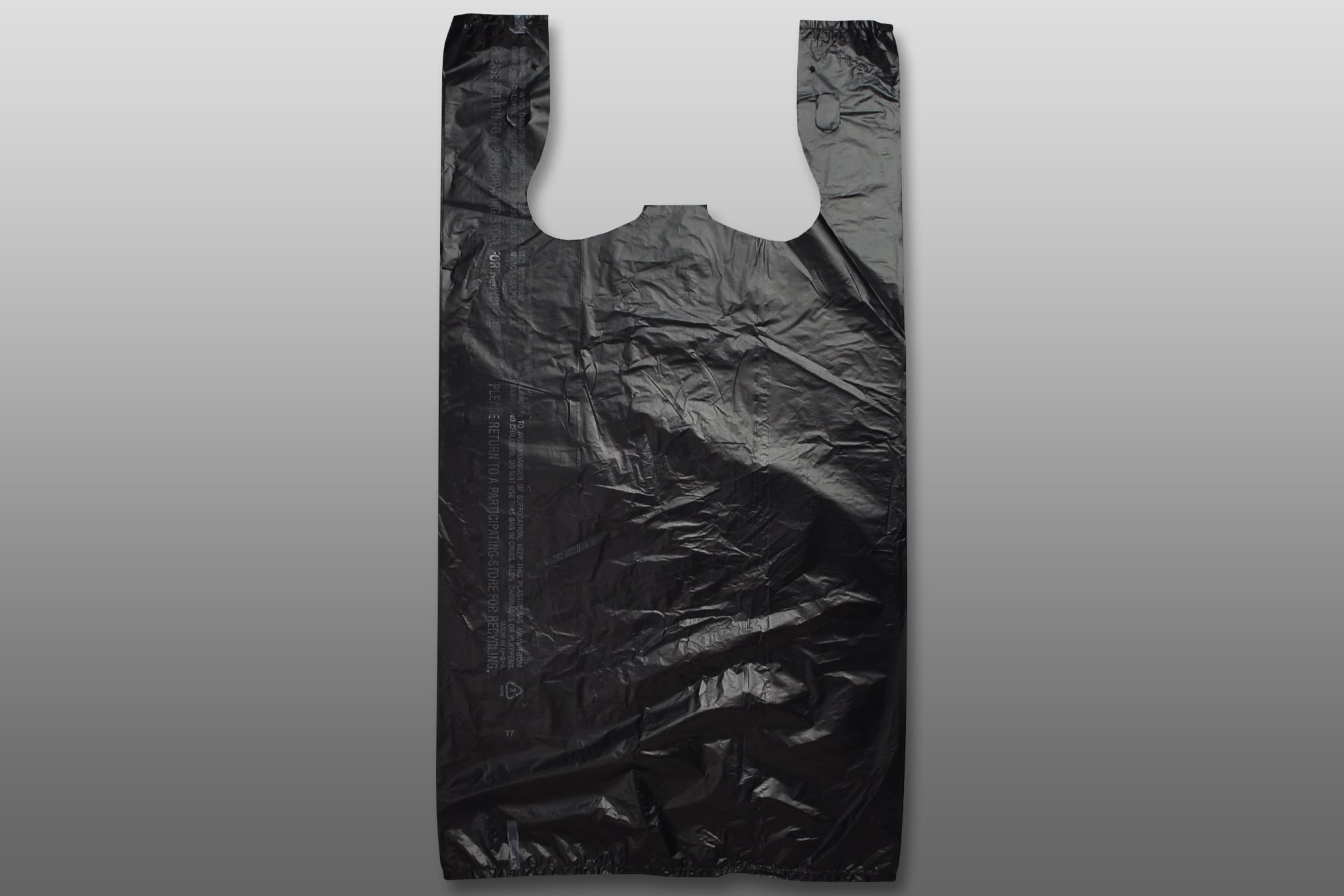 0.55 MIL Plain Economy Snap-Eze™ T-Shirt Bags