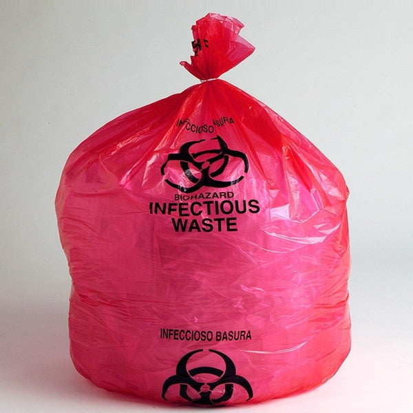 Red Infectious Waste Liner - High Density