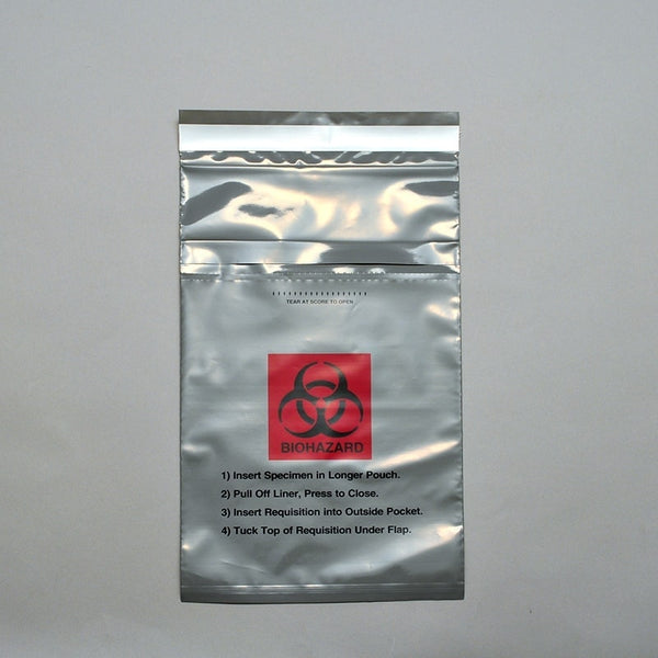 2.0 Mil 3-Wall Tamper Evident Specimen Transfer Bags