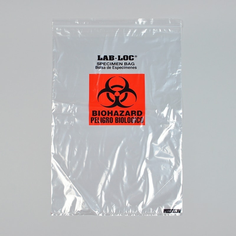 2.0 Mil 3-Wall Lab Specimen Bags - Large Size