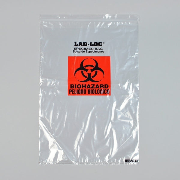 2.0 Mil 3-Wall Lab Specimen Bags - Large Size
