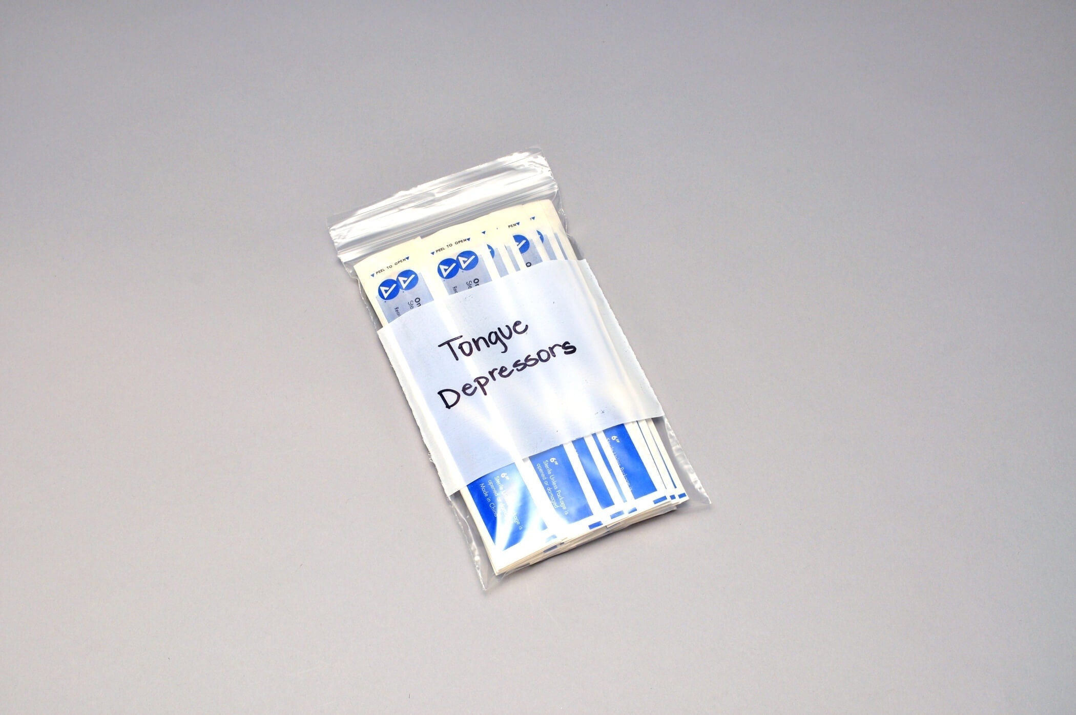 4.0 Mil White Block Zipper Bags