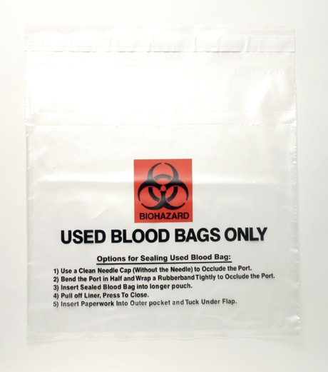 2.0 Mil Used Blood Bag