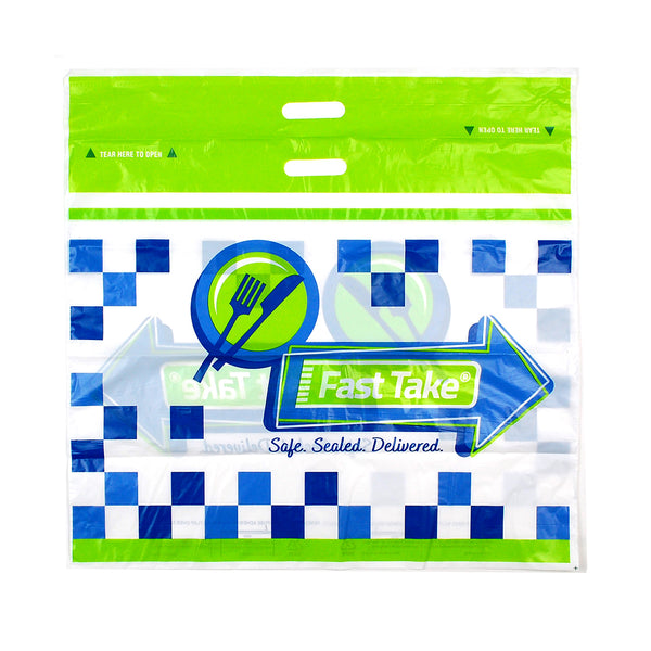 1.5 Mil Fast Take® Tamper-Evident Carryout Bags