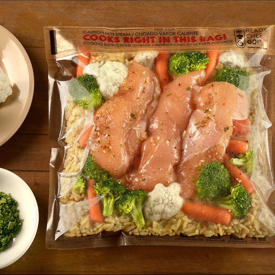 8.9" x 10.8" Ready. Chef. Go!® Self-Seal Cooking Bags for Microwave or Oven - Brown (Retail Pack), 288/CS