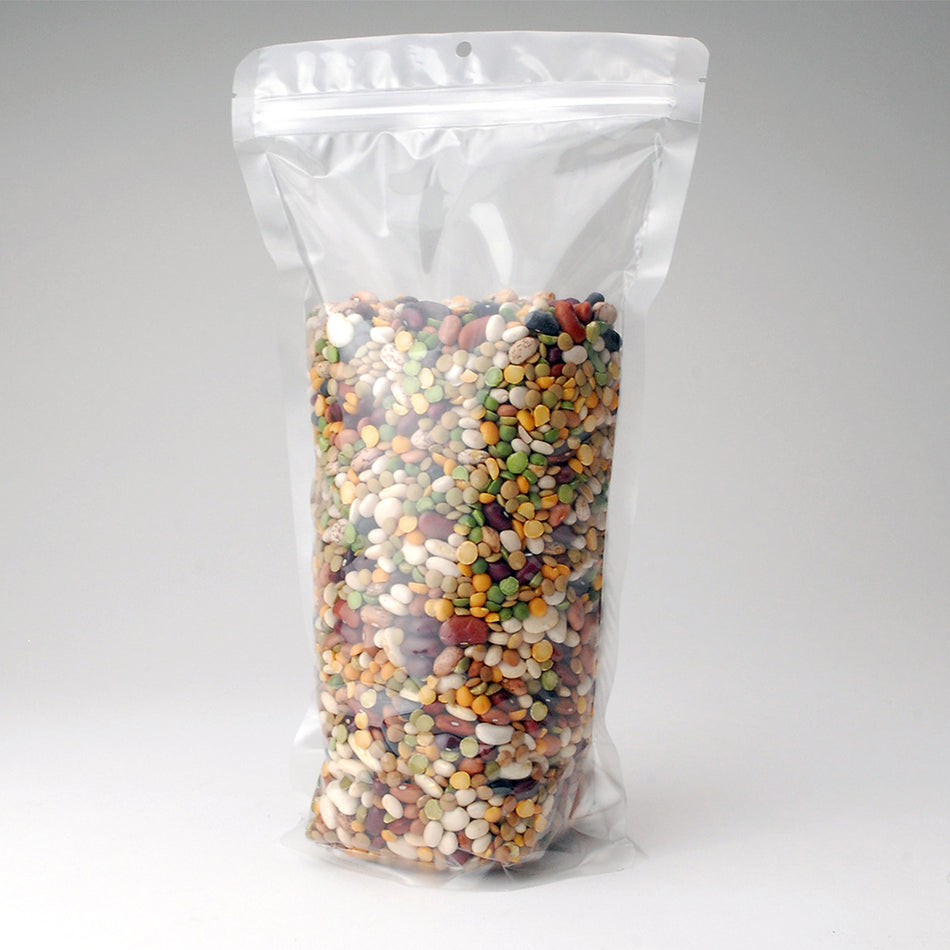 7" x 11" + 4"BG 3 mil Clear Stand-Up Pouch, 500/CS