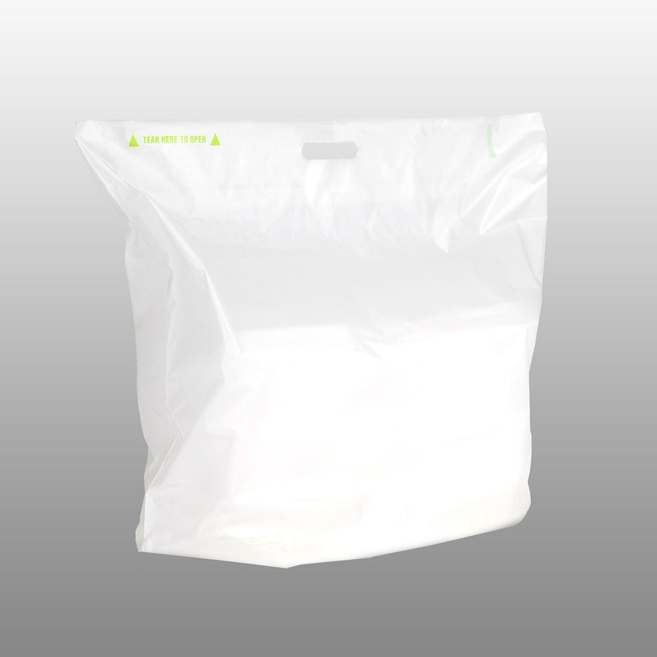 21" x 18" + 10"BG + 3.5"LP 1.5 mil Fast Take® Tamper-Evident Carryout Bag, Unprinted, 250/CS
