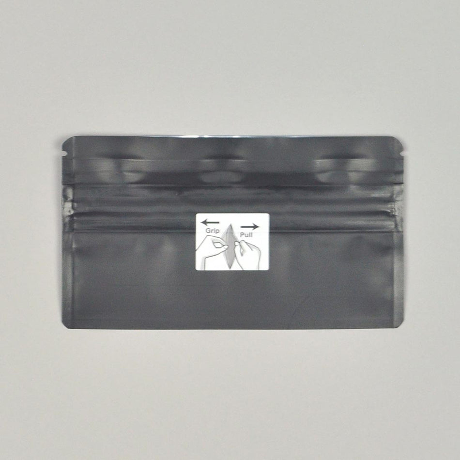 5.7" x 2.88" 4.8 mil Child-Resistant Pre-RL Pouch - Black, 2000/CS