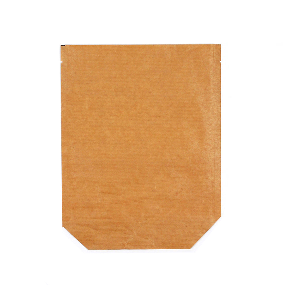 7.5" x 10" + 3.5"BG 96 GSM Compostable Stand-Up Pouch - 16 oz, 500/CS
