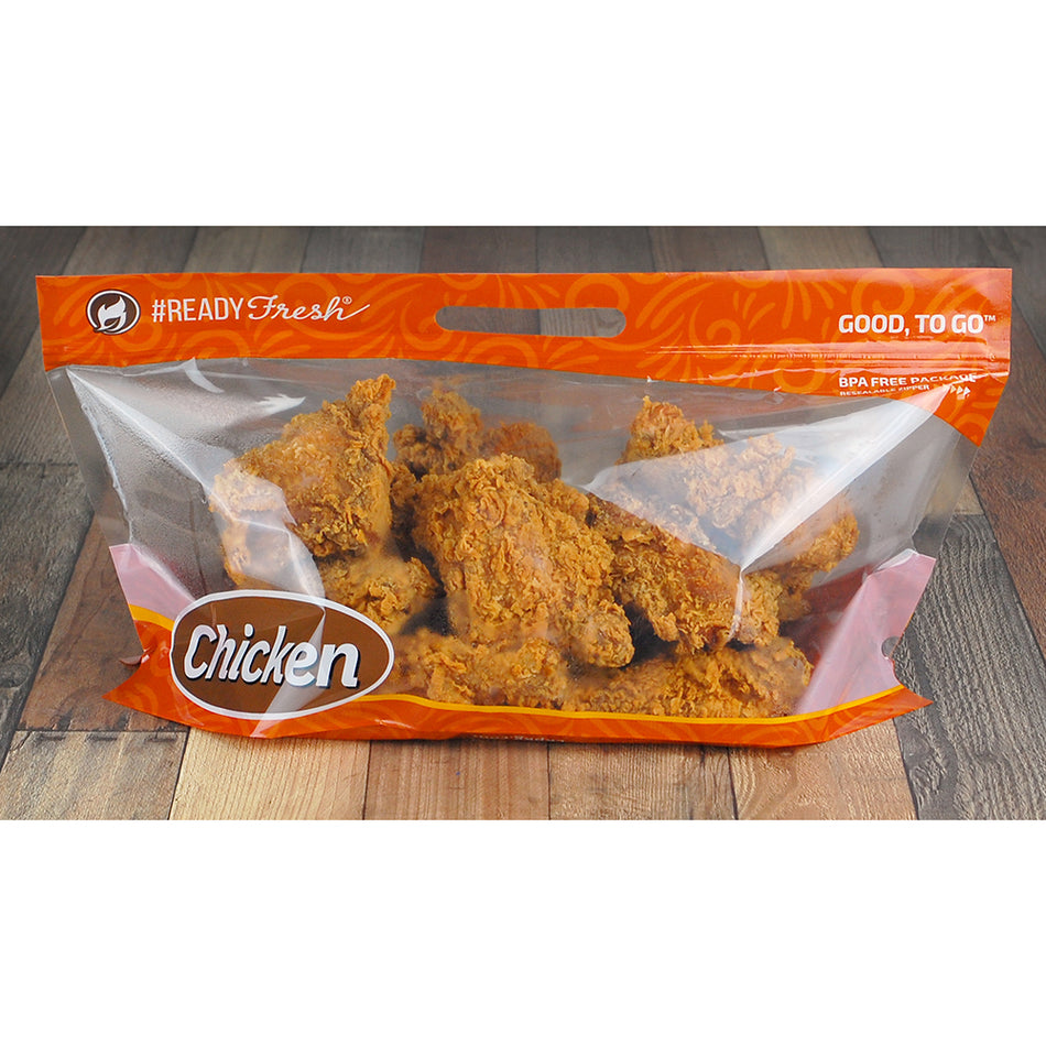 17" x 9" + 7"BG, 2.6 mil, #ReadyFresh Grab-N-Go "Chicken" Pouch (12 pcs), 250/CS