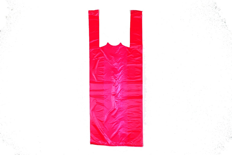 Red T-Shirt Bag - Universal PlasticRed