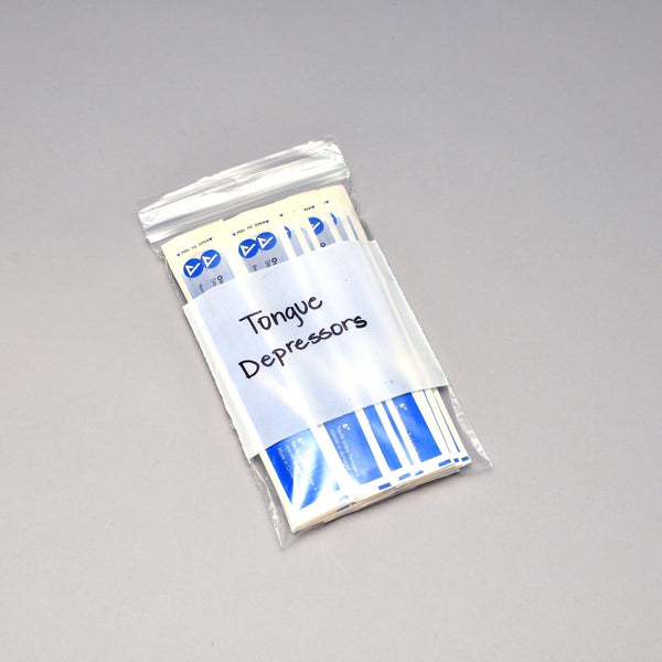 White Block Zipper Bags