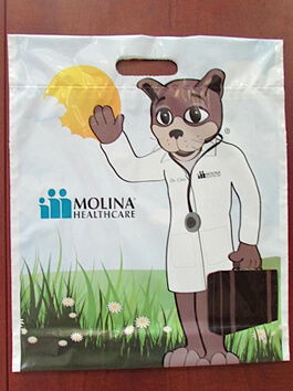 Molina Healthcare Custom Printed Plastic Bags