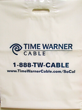 Time Warner Custom Printed Plastic Bags