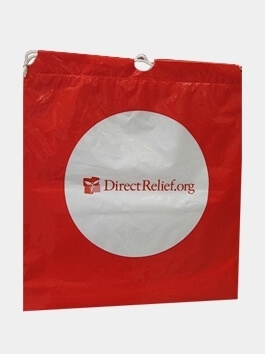 Direct Relief Custom Printed Plastic Bags