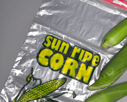 1.2 Mil Corn Produce Bags on Plastic Header