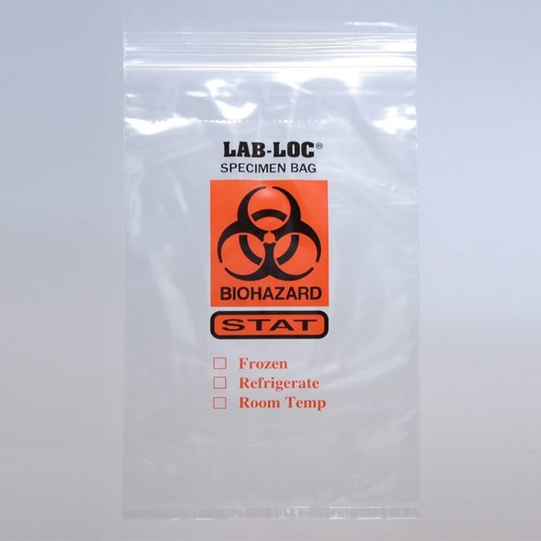 6" X 6" Reclosable 3-Wall Specimen Transfer Bag ("STAT")