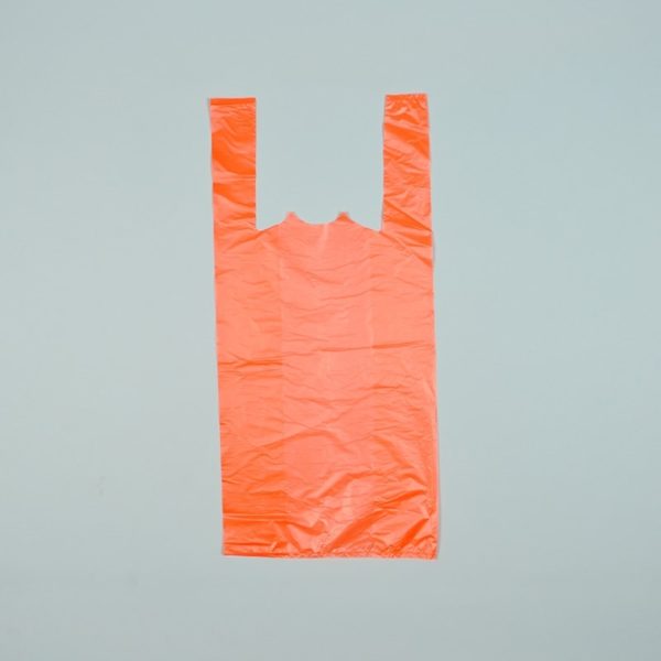 10" X 6" X 21" Orange Plastronic® T-Shirt Bag