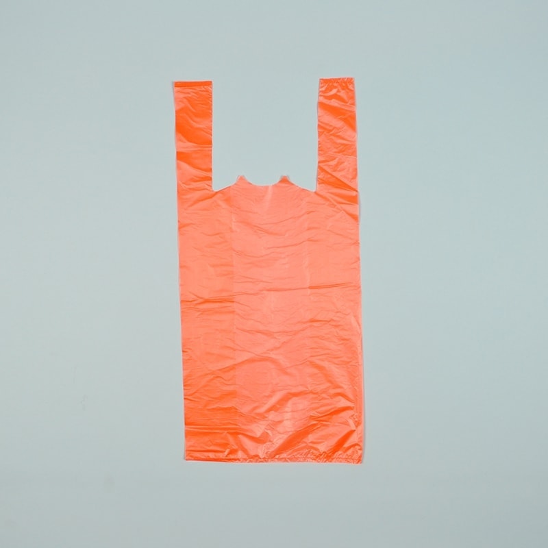 Blue Wholesale Plastic T-Shirt Shopping Bags - Small