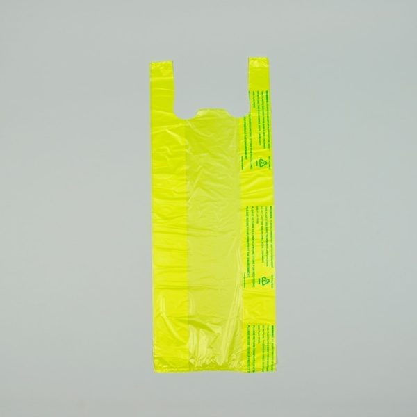 9" X 5" X 23" Yellow Plastronic? T-Shirt Bag