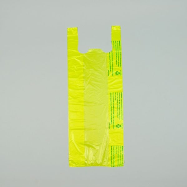 9" X 5" X 23" Yellow Plastronic? T-Shirt Bag
