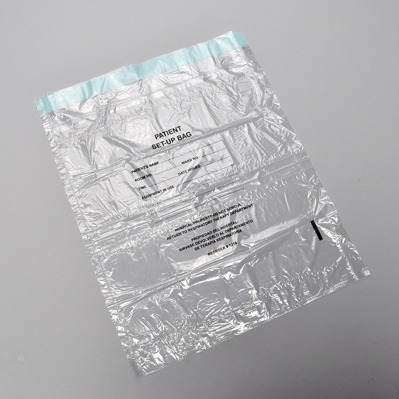 1.0 Mil Respiratory Setup Bag - Draw Tape