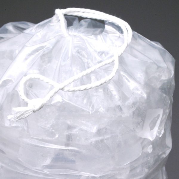 11 1/2" X 18" Printed Metallocene Ice Bag with Drawstring Closure - 8 lb.