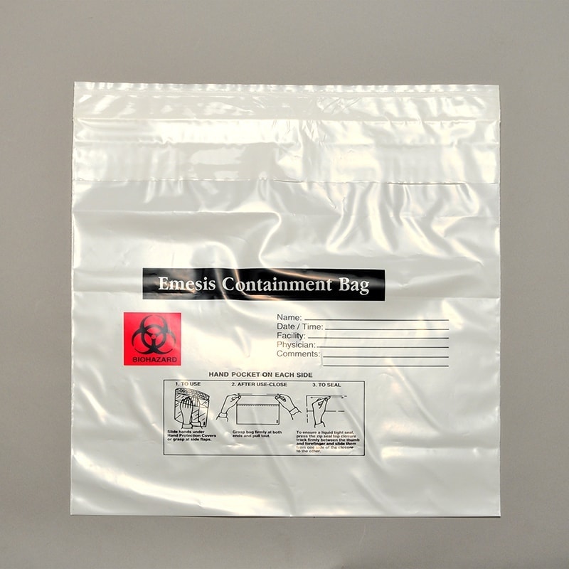 10 1/4" X 10 1/4" + 2 1/2 LP Emesis Containment Bag