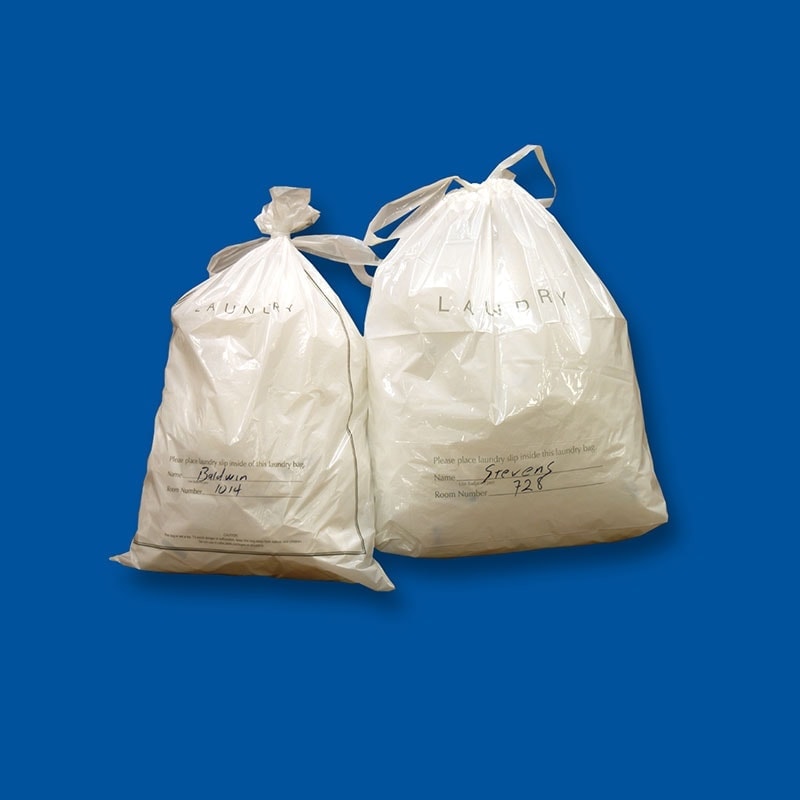 Laundry Bag White Plastic