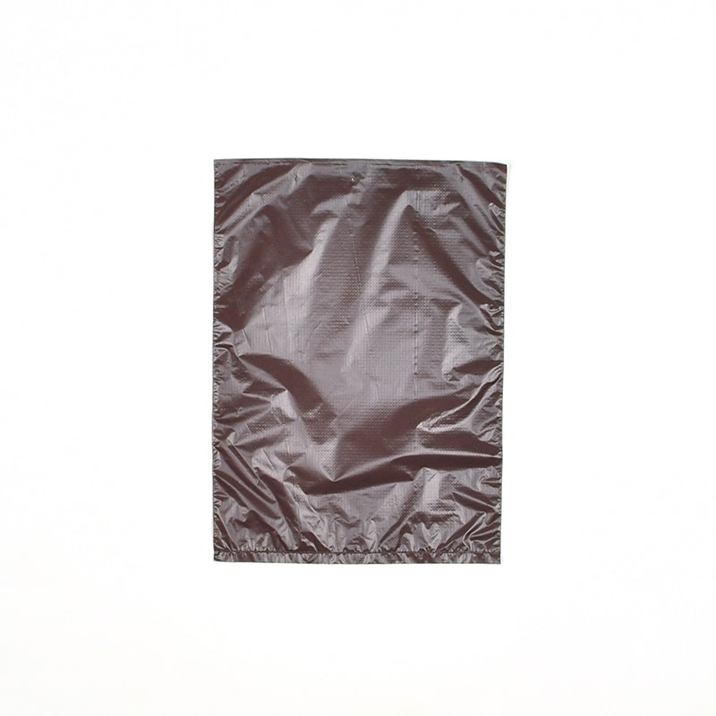 6 1/4" X 9 1/4" Chocolate High Density Polyethylene Merchandise Bag