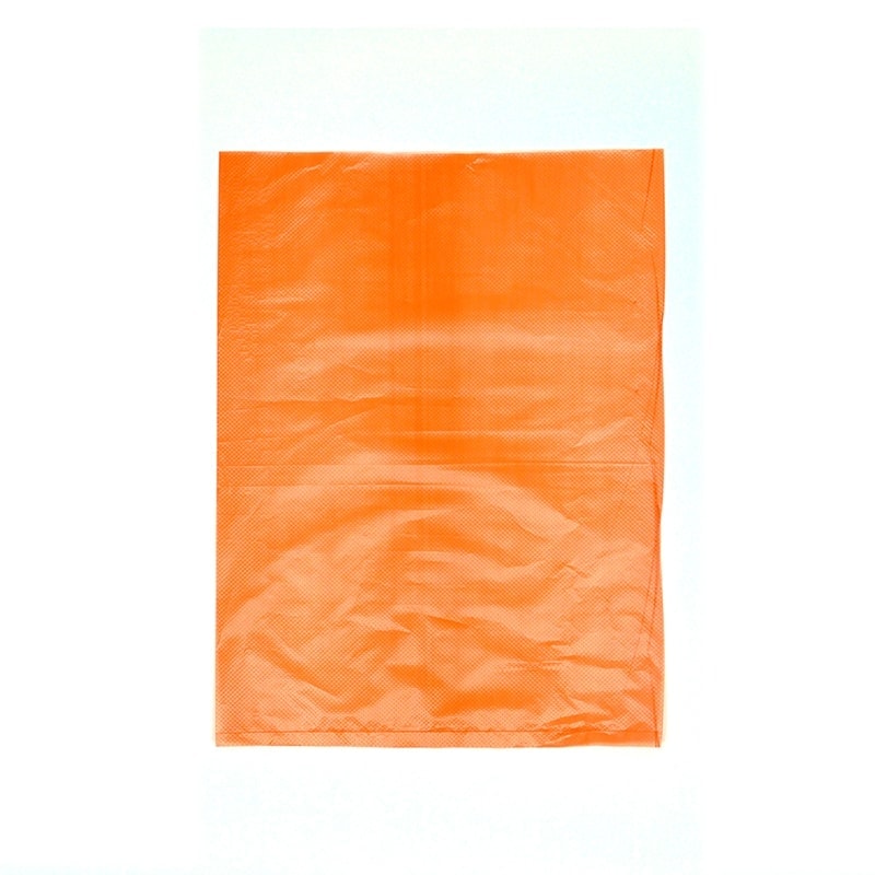 6 1/4" X 9 1/4" Orange High Density Polyethylene Merchandise Bag