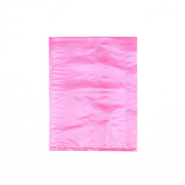 6 1/4" X 9 1/4" Red High Density Polyethylene Merchandise Bag