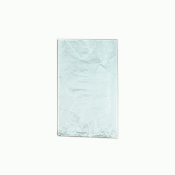 6 1/4" X 9 1/4" Silver High Density Polyethylene Merchandise Bag