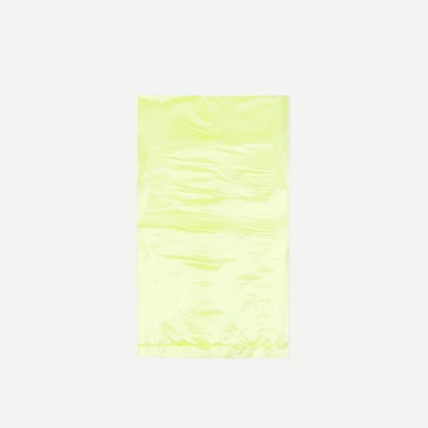 6 1/4" X 9 1/4" Yellow High Density Polyethylene Merchandise Bag