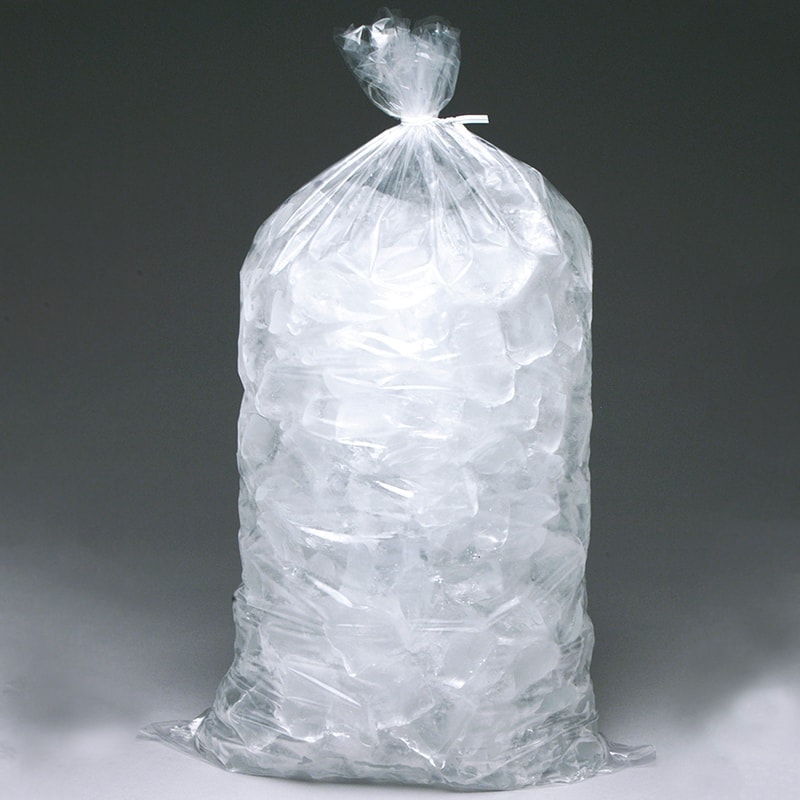 Choice 5 lb. Clear Plastic Ice Bag - 1000/Bundle