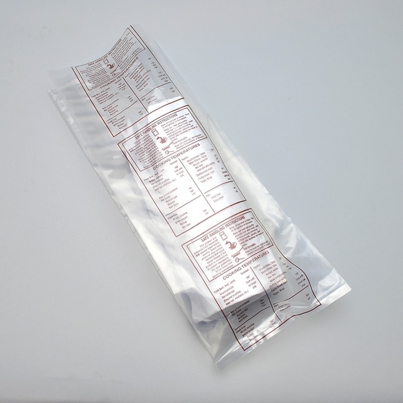 6" X 3" X 15" Printed "Safe Handling" Meat Bag