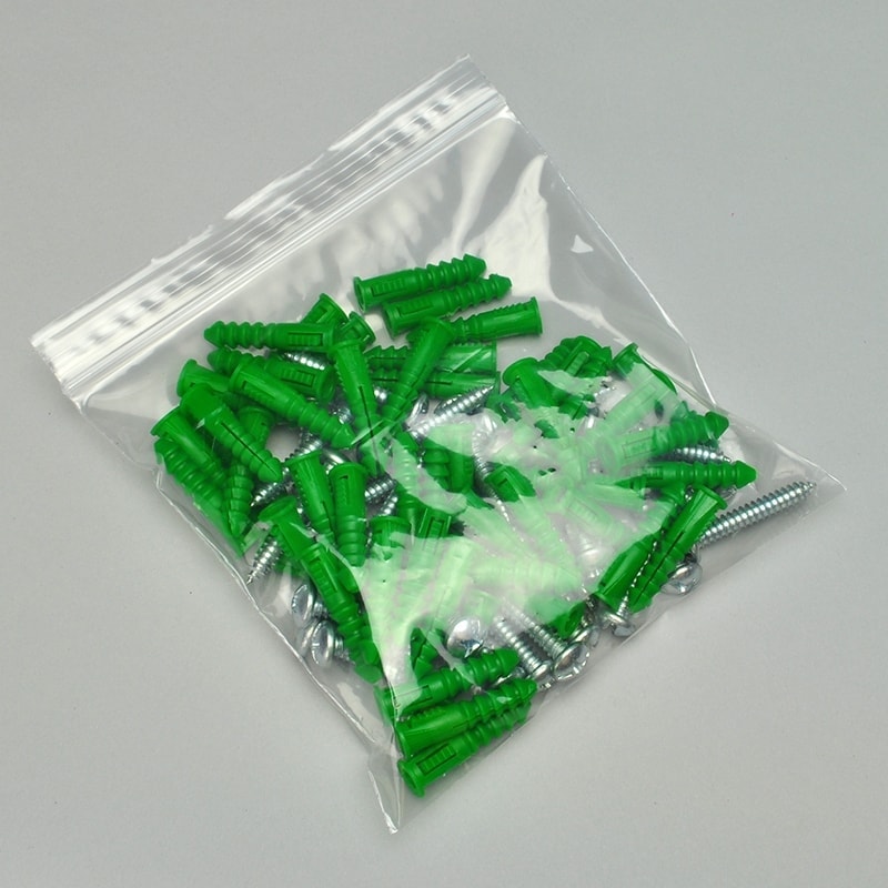 Food Grade LDPE Plastic Zip Lock Bag Reclosable Double Zipper Bag