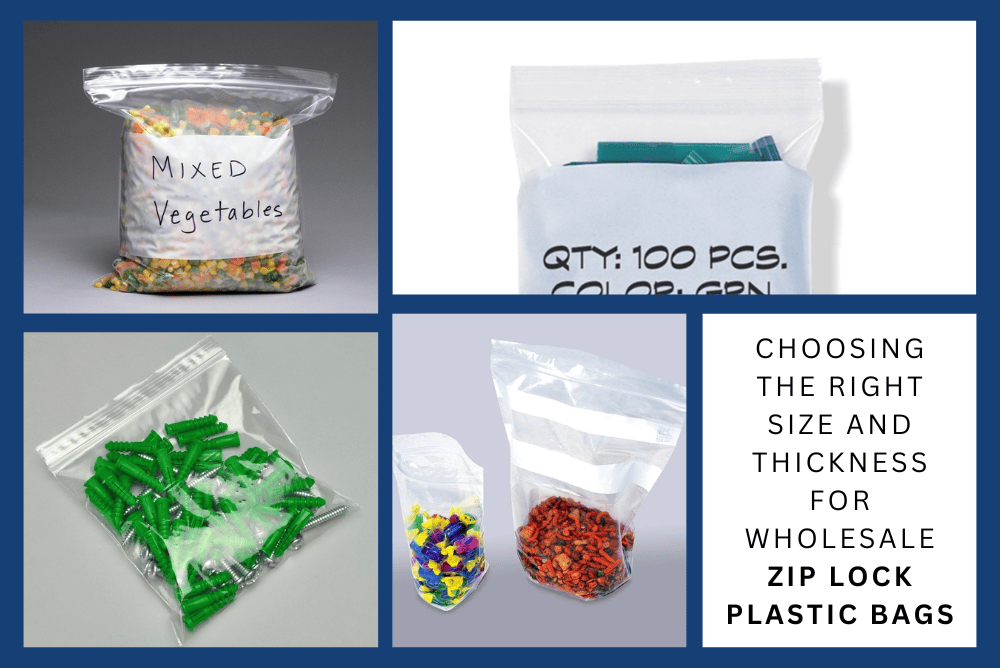 Guidelines to Select the Right Size and Mil Spec for Clear Zip Plastic Bags