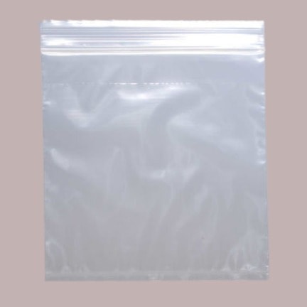 8" X 8" Reclosable 3-Wall Specimen Transfer Bag (No Print)