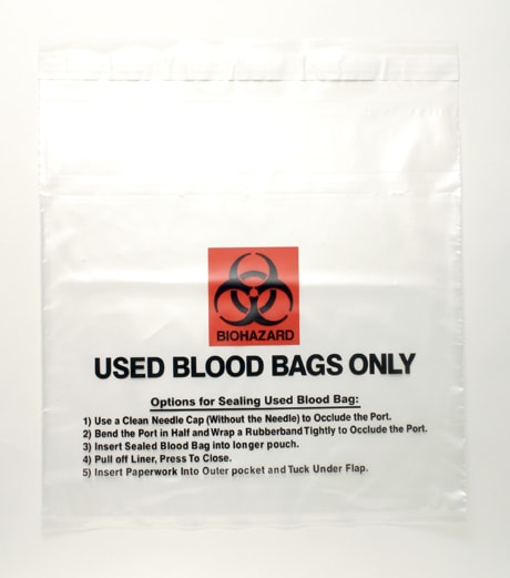 Used Blood Transport Bag