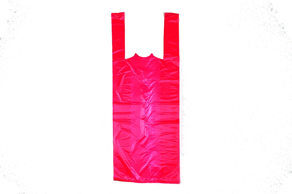 Red T-Shirt Bag - Universal Plastic